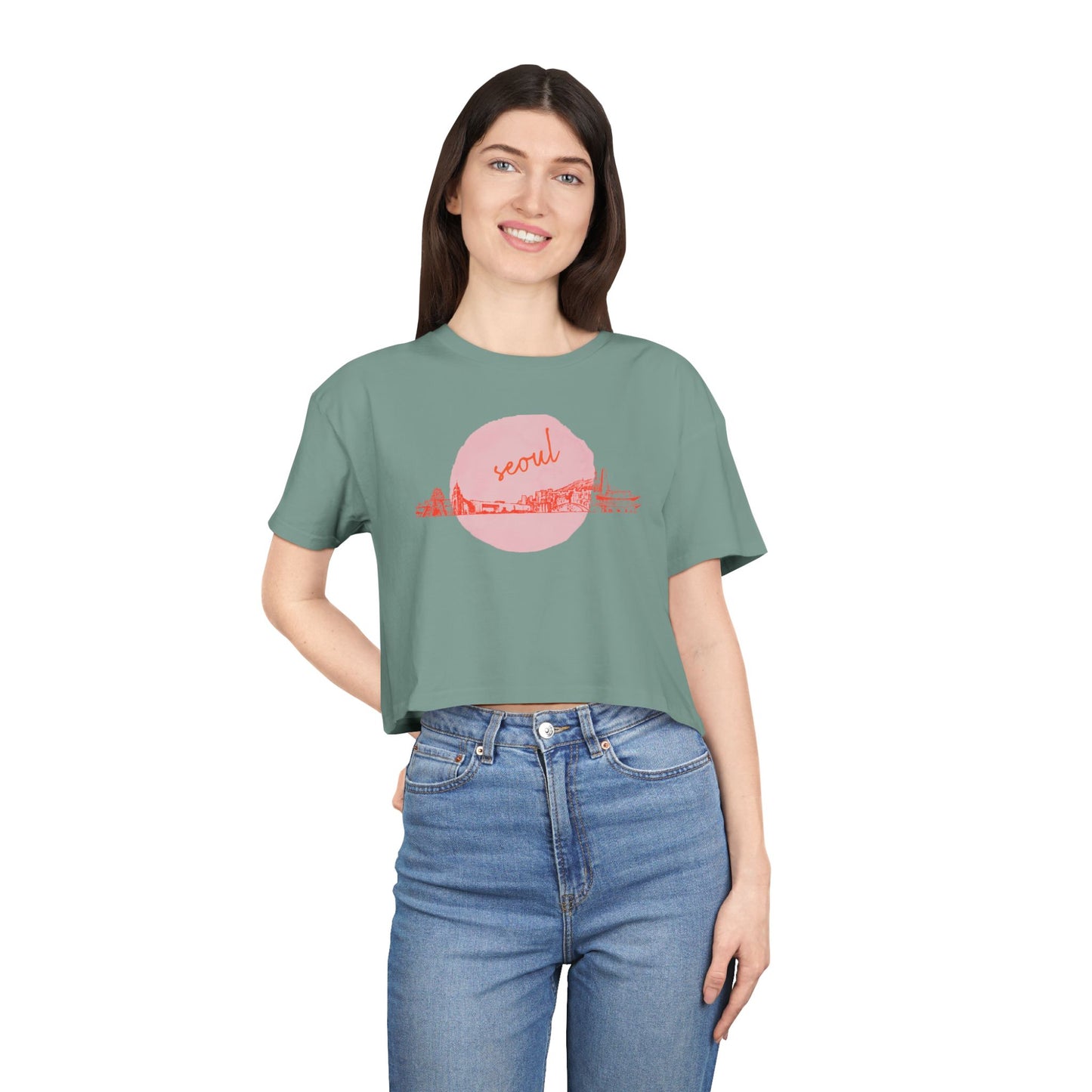 Seoul Destinations Unknown Funky Travel Tee – Soft Cotton Airport Outfit cropped Shirt for Wanderluster