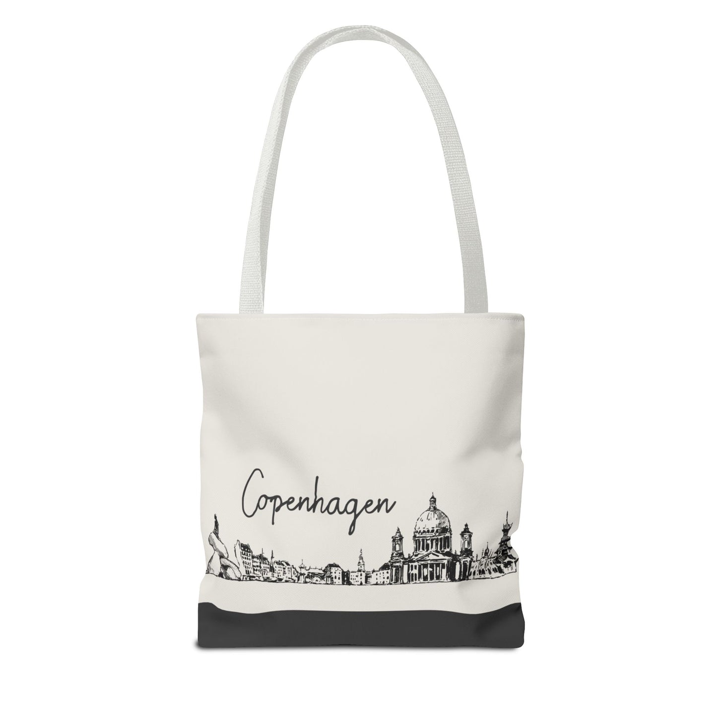 Copenhagen Travel Tote Bag – Lightweight Wanderlight Tote, Skyline Design, Durable Everyday Adventure Bag