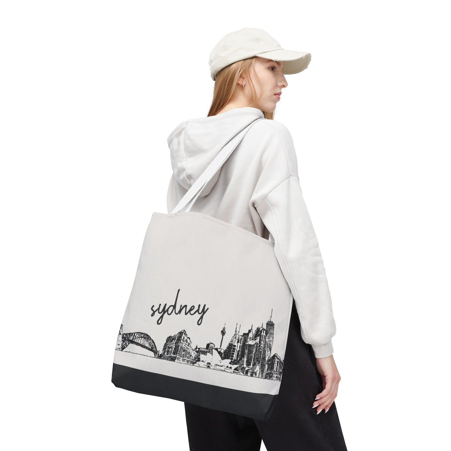 Sydney Travel Tote Bag – Lightweight Wanderlight Tote, Skyline Design, Durable Everyday Adventure Bag