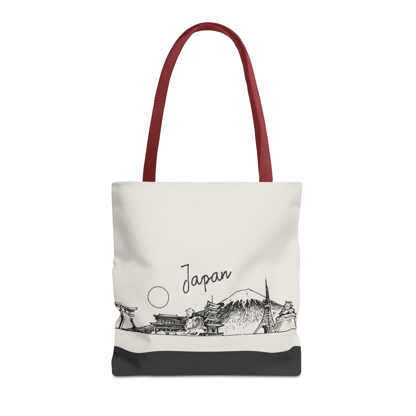 Japan Travel Tote Bag – Lightweight Wanderlight Tote, Skyline Design, Durable Everyday Adventure Bag