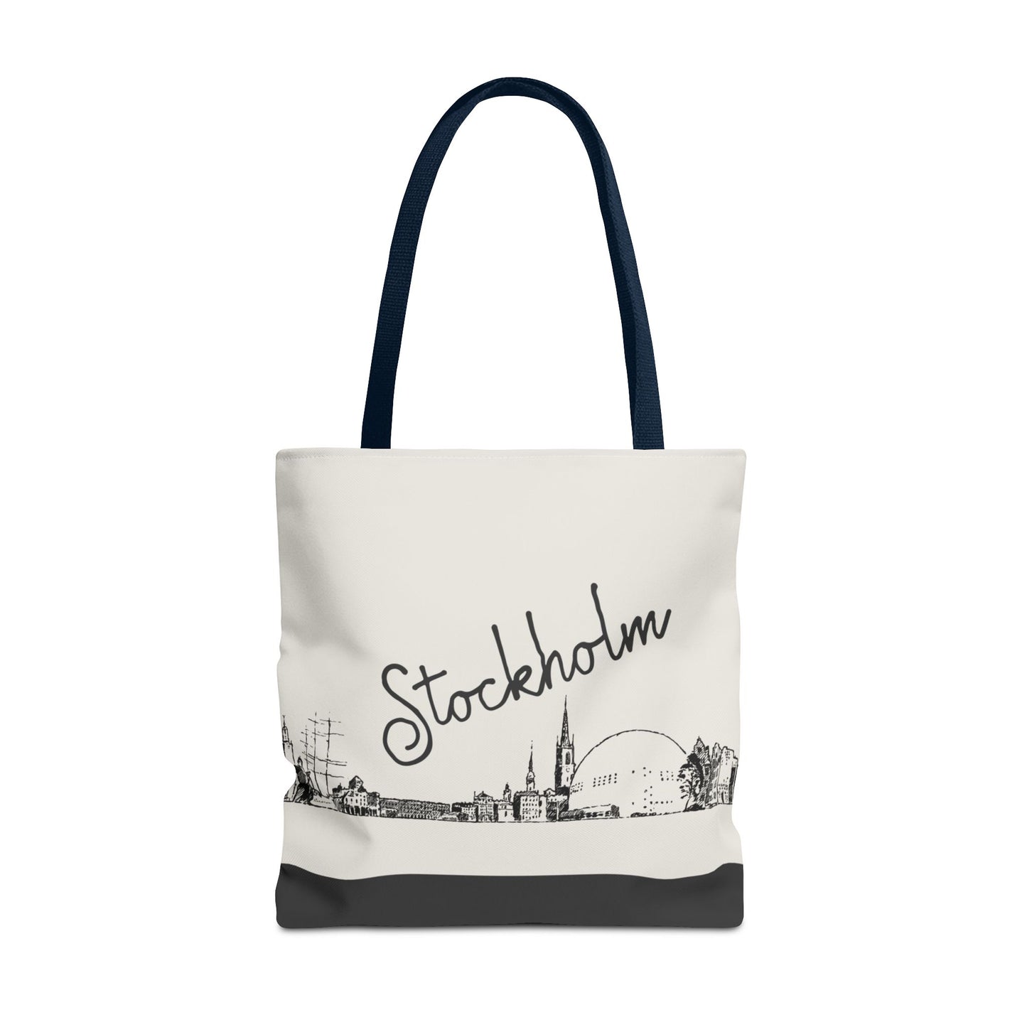 Stockholm Travel Tote Bag – Lightweight Wanderlight Tote, Skyline Design, Durable Everyday Adventure Bag