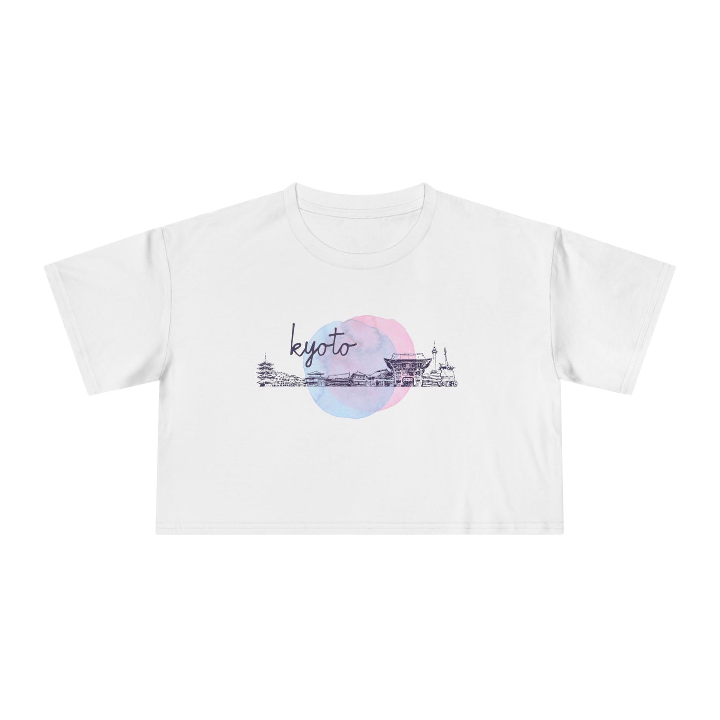 Kyoto Women's Crop Tee - Stylish City Life Top for Casual Outings