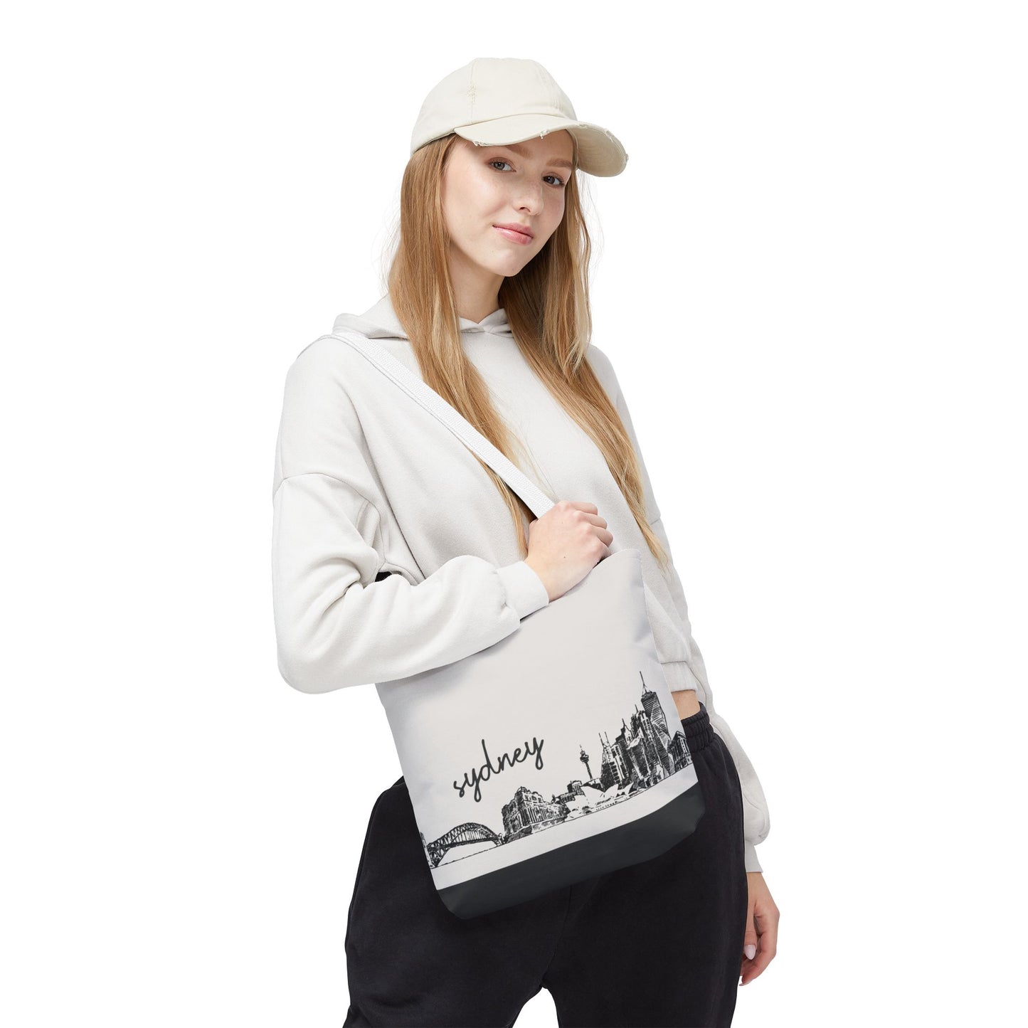 Sydney Travel Tote Bag – Lightweight Wanderlight Tote, Skyline Design, Durable Everyday Adventure Bag