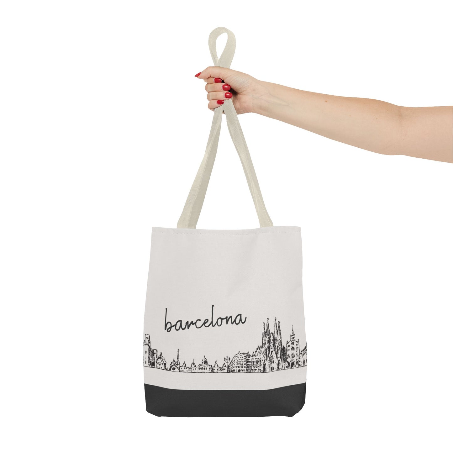 Barcelona Travel Tote Bag – Lightweight Wanderlight Tote, Skyline Design, Durable Everyday Adventure Bag