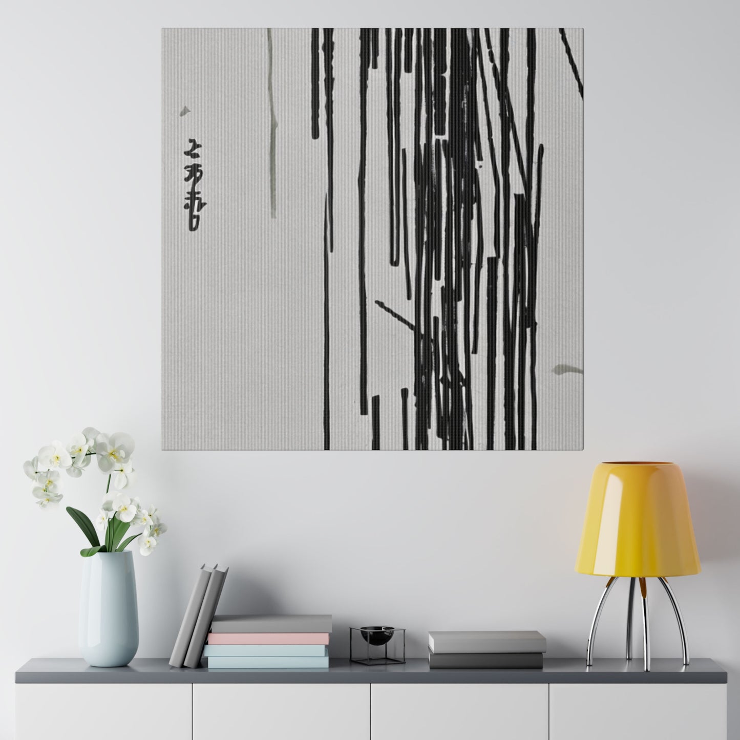 Japandi minimalist Art Print on Matte Canvas