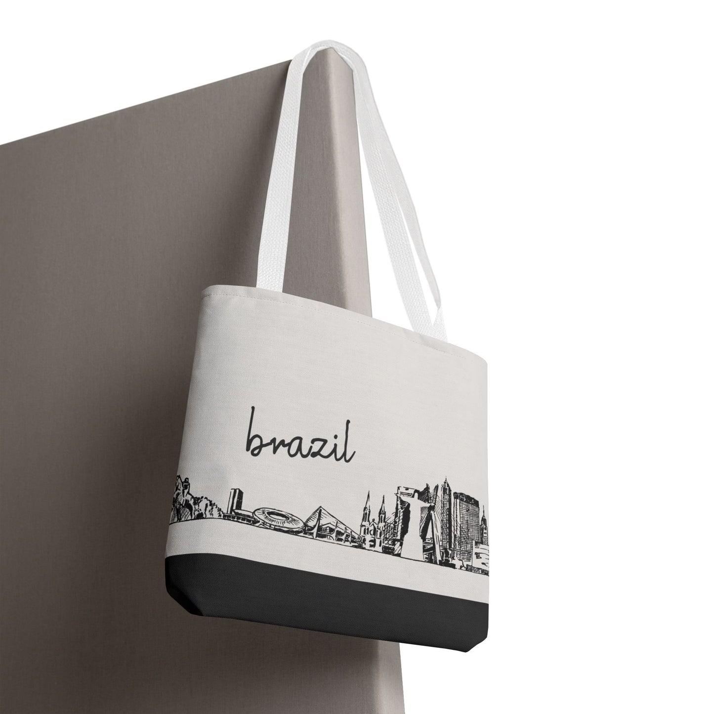 Brazil Travel Tote Bag – Lightweight Wanderlight Tote, Skyline Design, Durable Everyday Adventure Bag