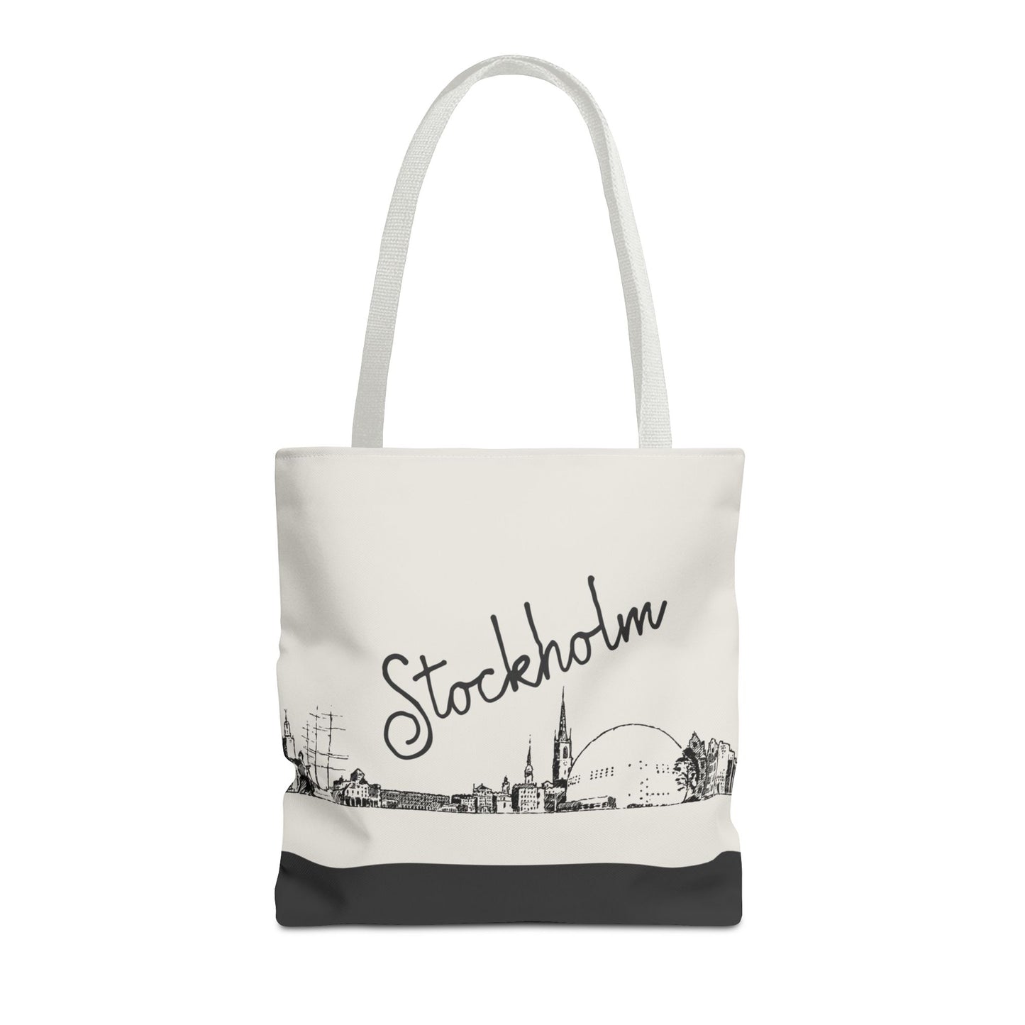 Stockholm Travel Tote Bag – Lightweight Wanderlight Tote, Skyline Design, Durable Everyday Adventure Bag