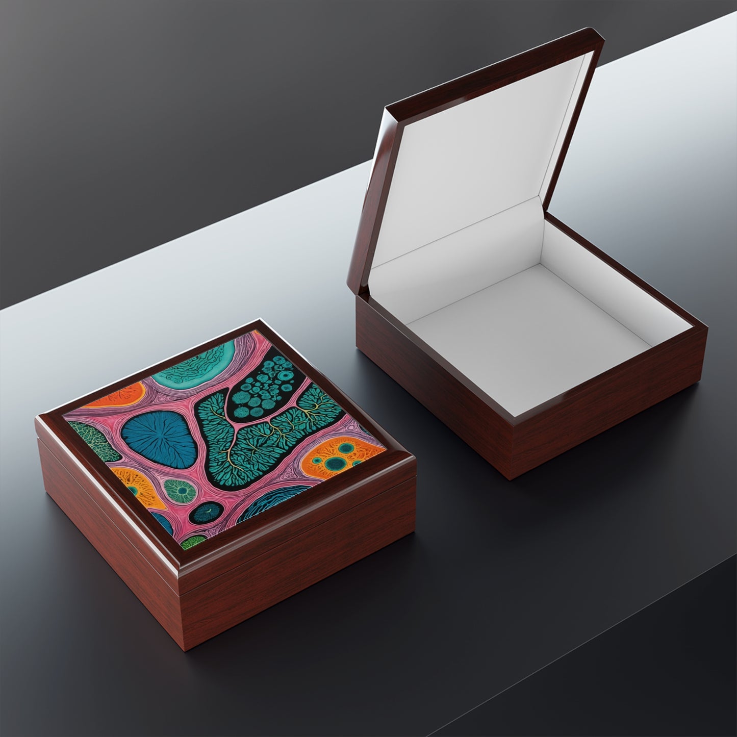 Copy of Copy of Contemporary Black & White Jewelry Box - Elegant Storage for Accessories