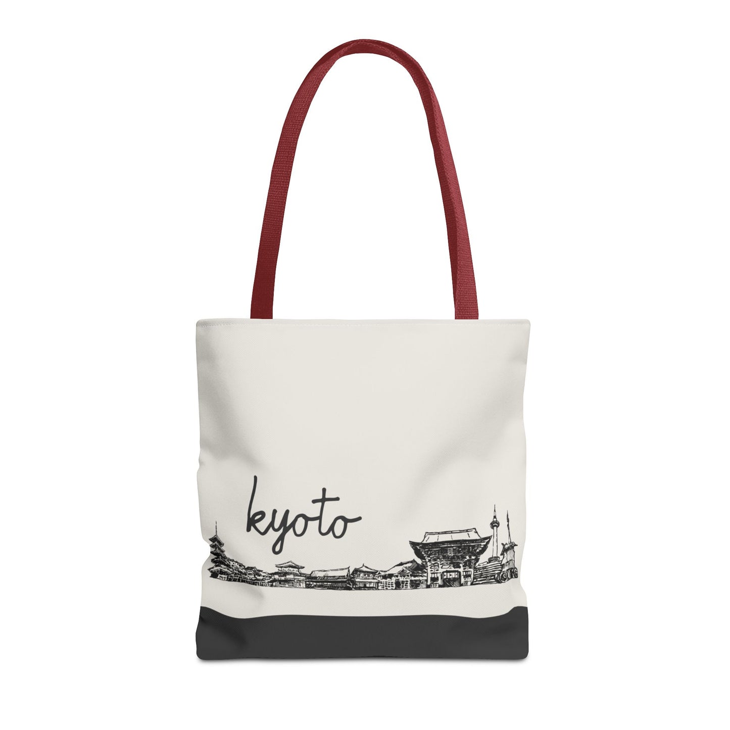 Kyoto Travel Tote Bag – Lightweight Wanderlight Tote, Skyline Design, Durable Everyday Adventure Bag