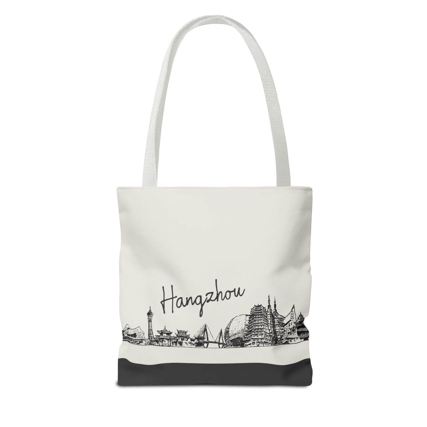 Hangzhou Travel Tote Bag – Lightweight Wanderlight Tote, Skyline Design, Durable Everyday Adventure Bag