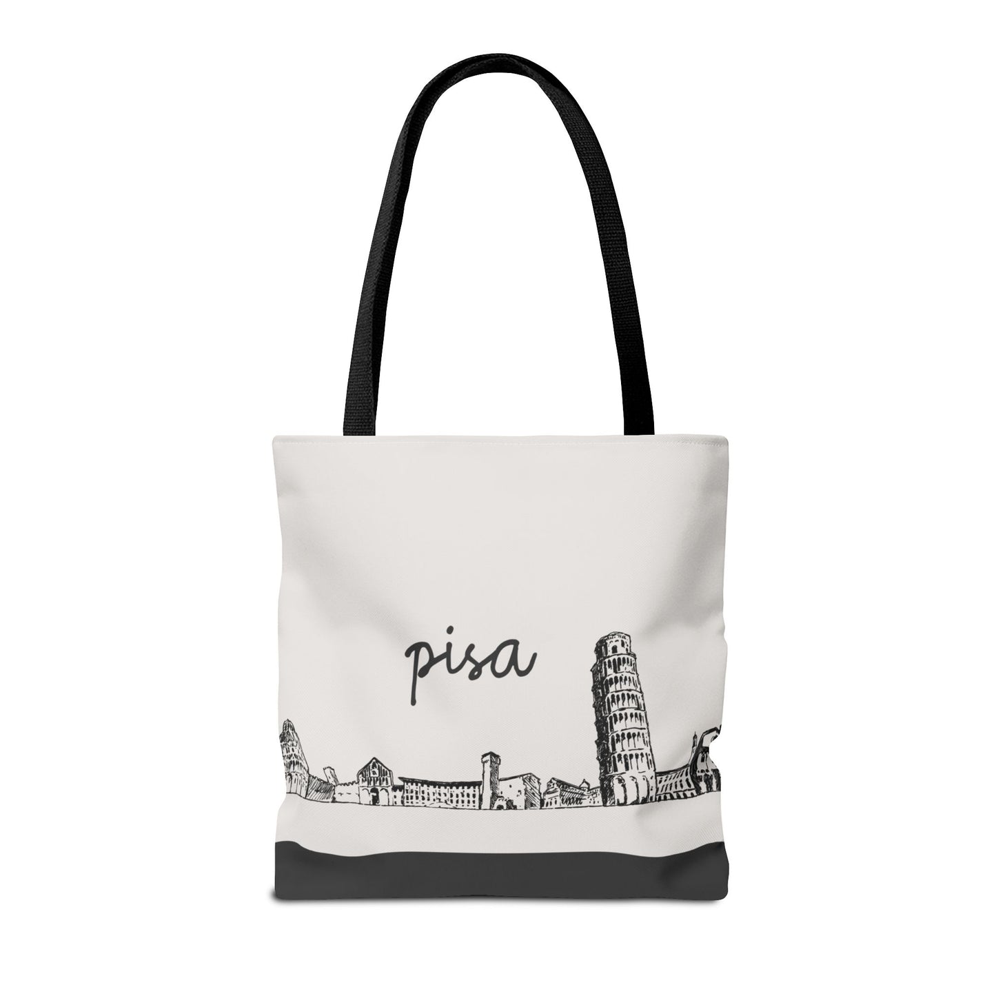 Pisa Travel Tote Bag – Lightweight Wanderlight Tote, Skyline Design, Durable Everyday Adventure Bag