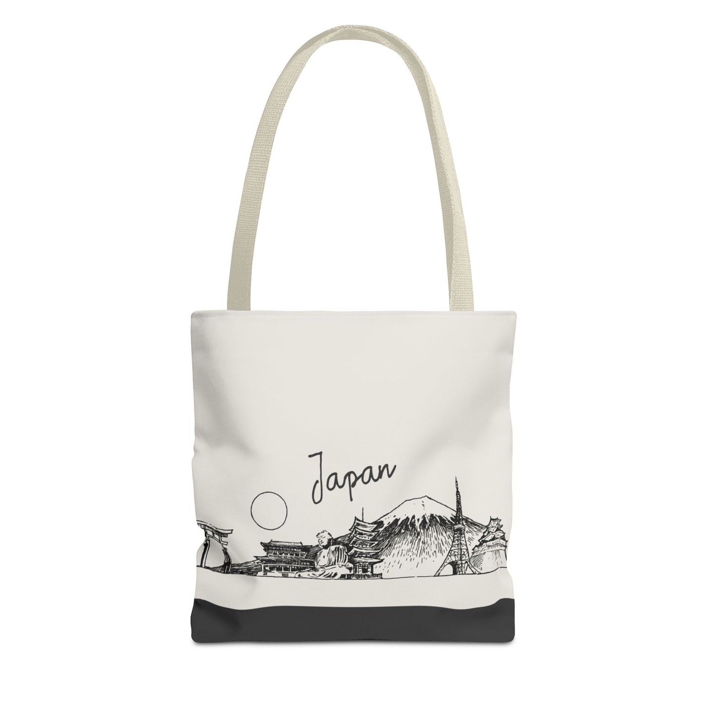 Japan Travel Tote Bag – Lightweight Wanderlight Tote, Skyline Design, Durable Everyday Adventure Bag