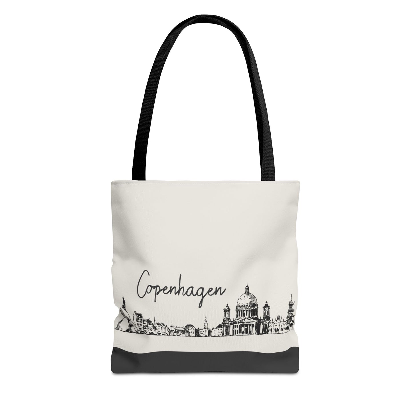 Copenhagen Travel Tote Bag – Lightweight Wanderlight Tote, Skyline Design, Durable Everyday Adventure Bag
