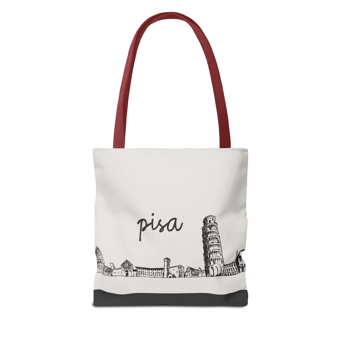 Pisa Travel Tote Bag – Lightweight Wanderlight Tote, Skyline Design, Durable Everyday Adventure Bag