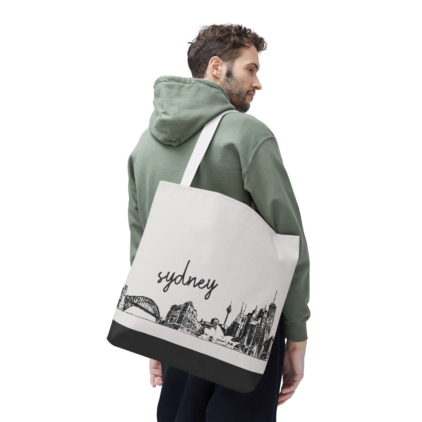 Sydney Travel Tote Bag – Lightweight Wanderlight Tote, Skyline Design, Durable Everyday Adventure Bag