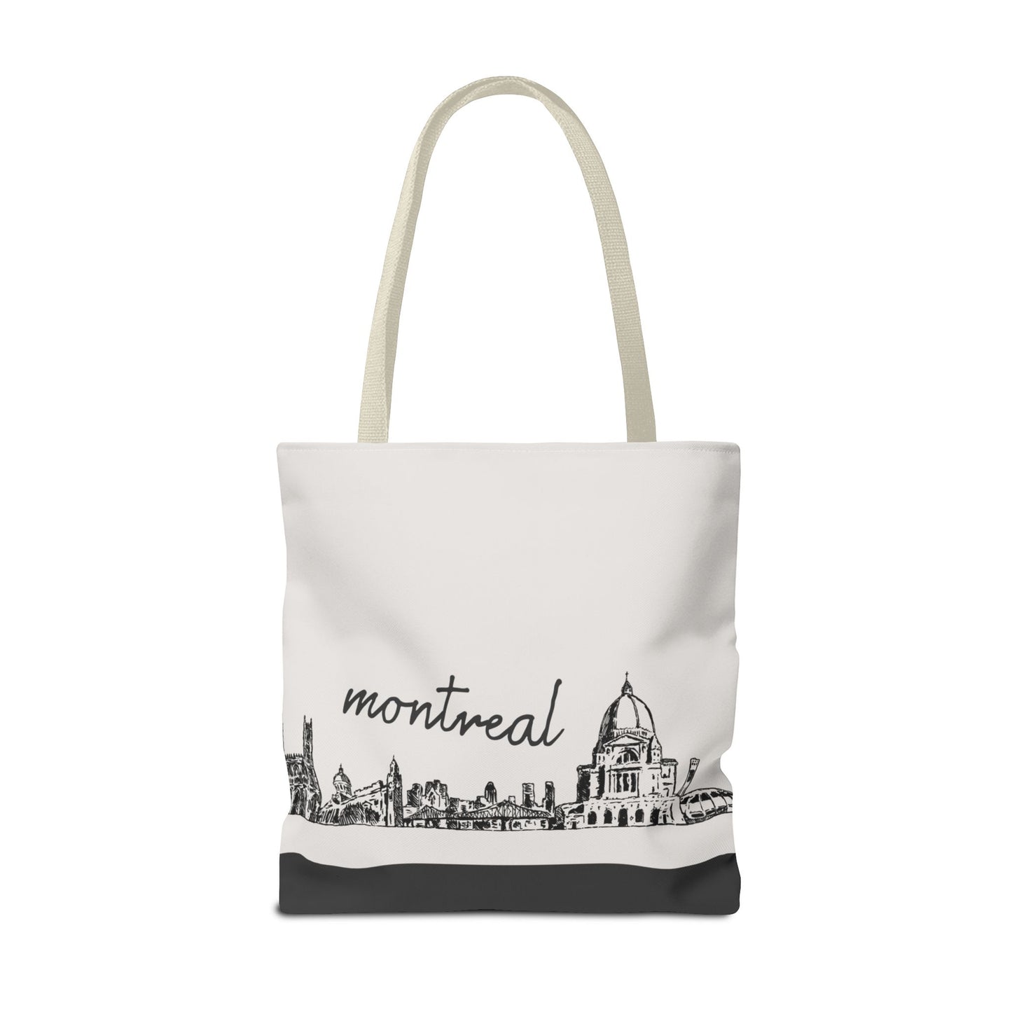 Montreal Travel Tote Bag – Lightweight Wanderlight Tote, Skyline Design, Durable Everyday Adventure Bag