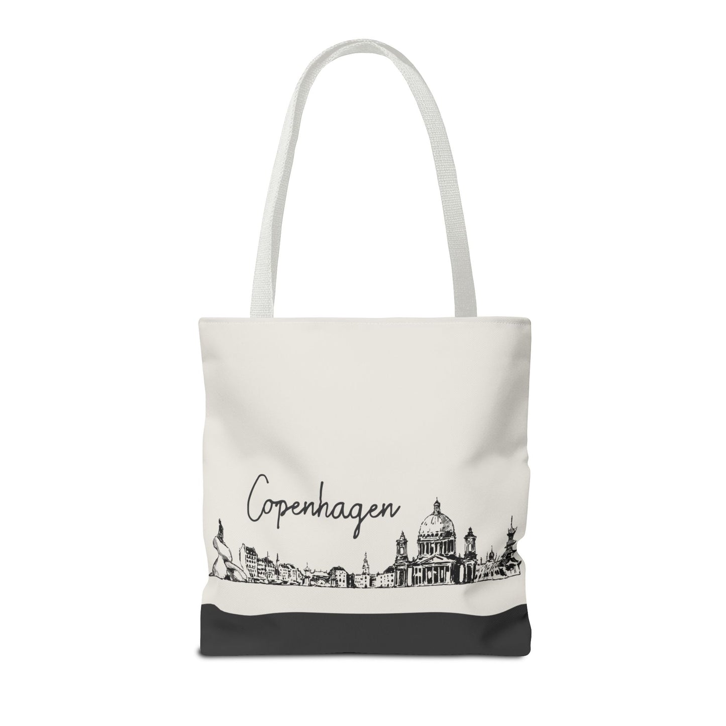 Copenhagen Travel Tote Bag – Lightweight Wanderlight Tote, Skyline Design, Durable Everyday Adventure Bag