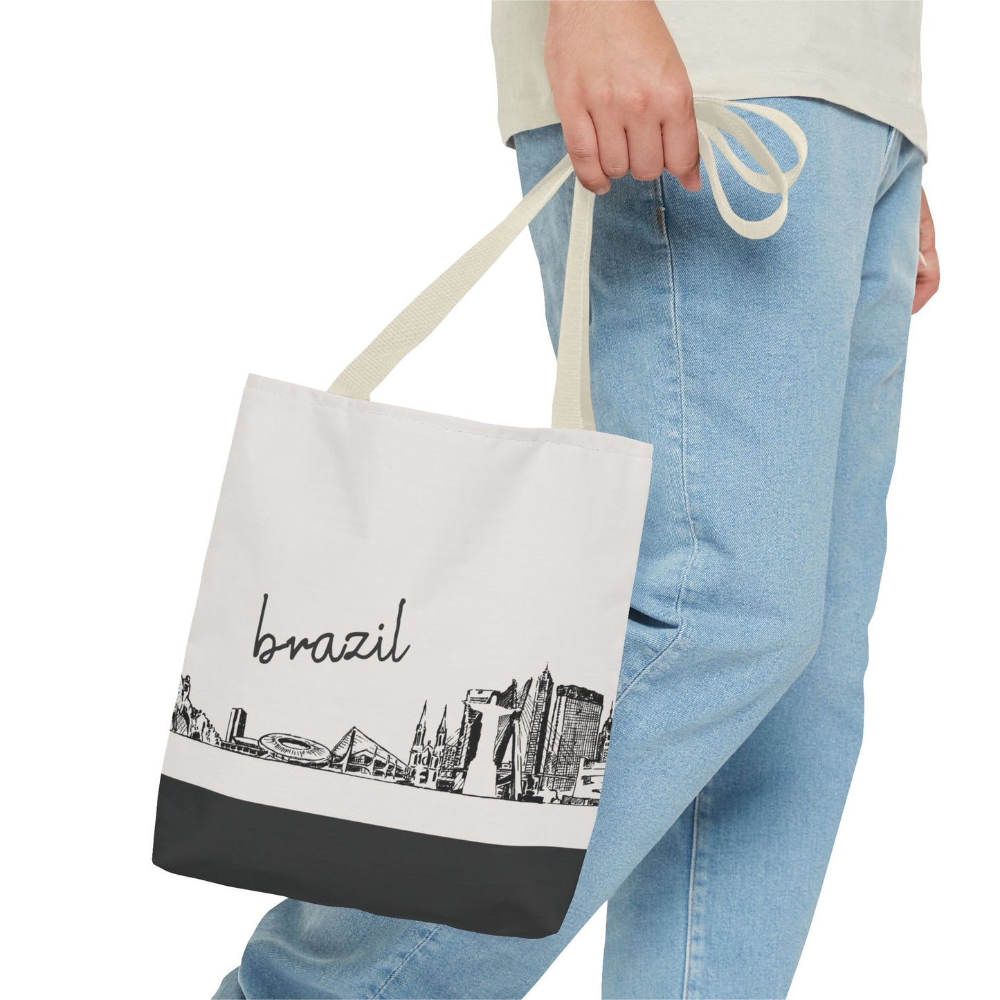 Brazil Travel Tote Bag – Lightweight Wanderlight Tote, Skyline Design, Durable Everyday Adventure Bag