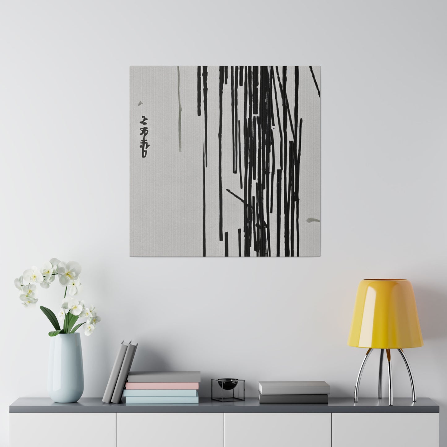 Japandi minimalist Art Print on Matte Canvas
