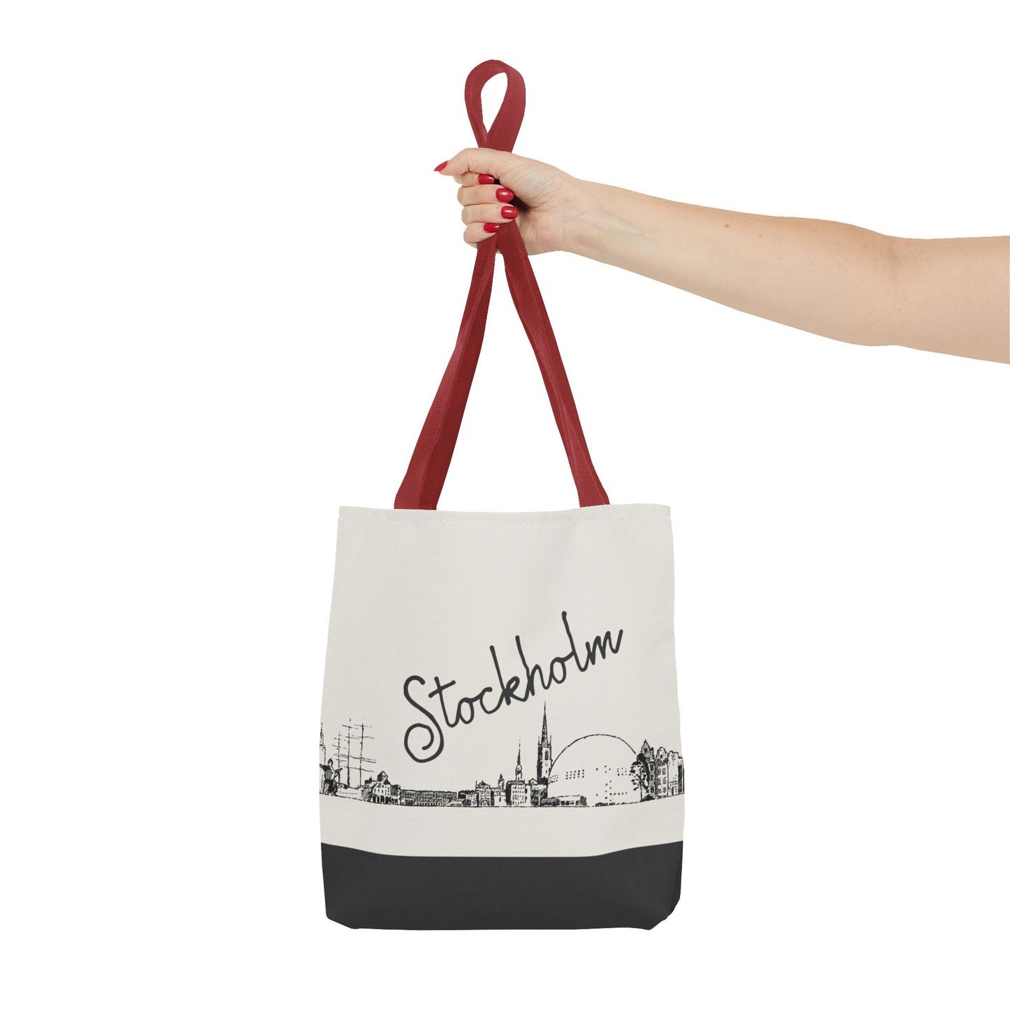 Stockholm Travel Tote Bag – Lightweight Wanderlight Tote, Skyline Design, Durable Everyday Adventure Bag