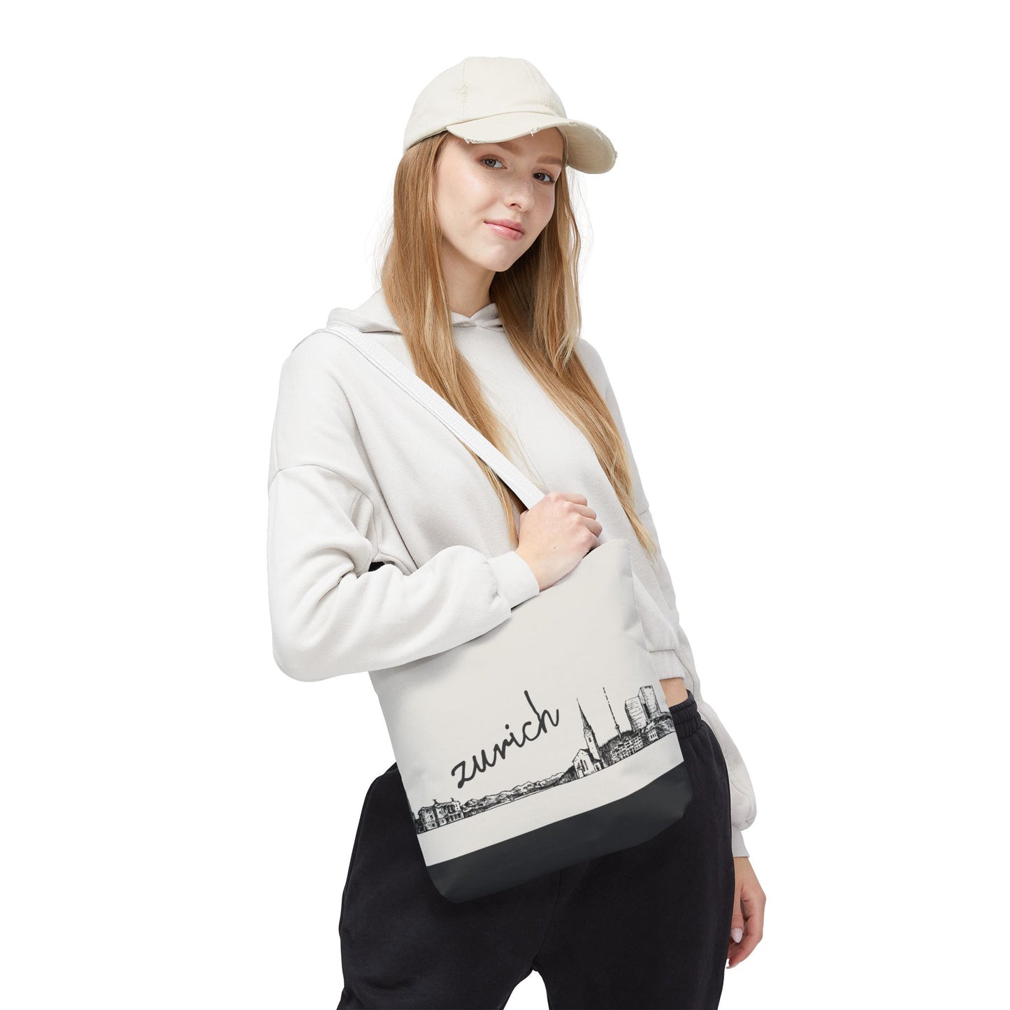 Zurich Travel Tote Bag – Lightweight Wanderlight Tote, Skyline Design, Durable Everyday Adventure Bag