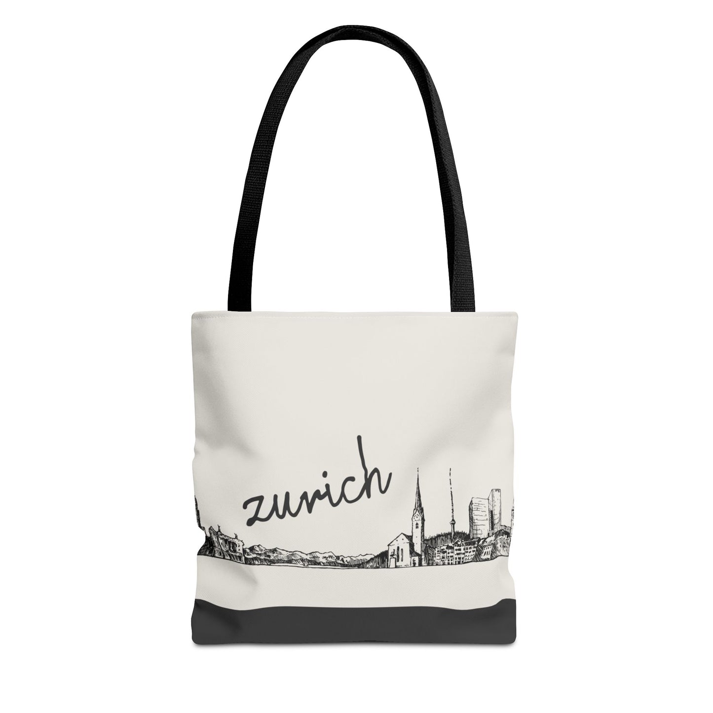 Zurich Travel Tote Bag – Lightweight Wanderlight Tote, Skyline Design, Durable Everyday Adventure Bag