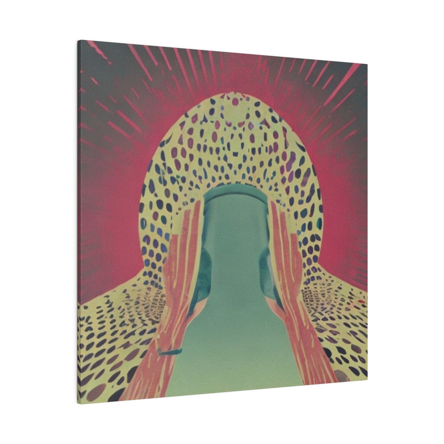 Wild Harmony: Animal Print Abstract Geometric Canvas Wall Art