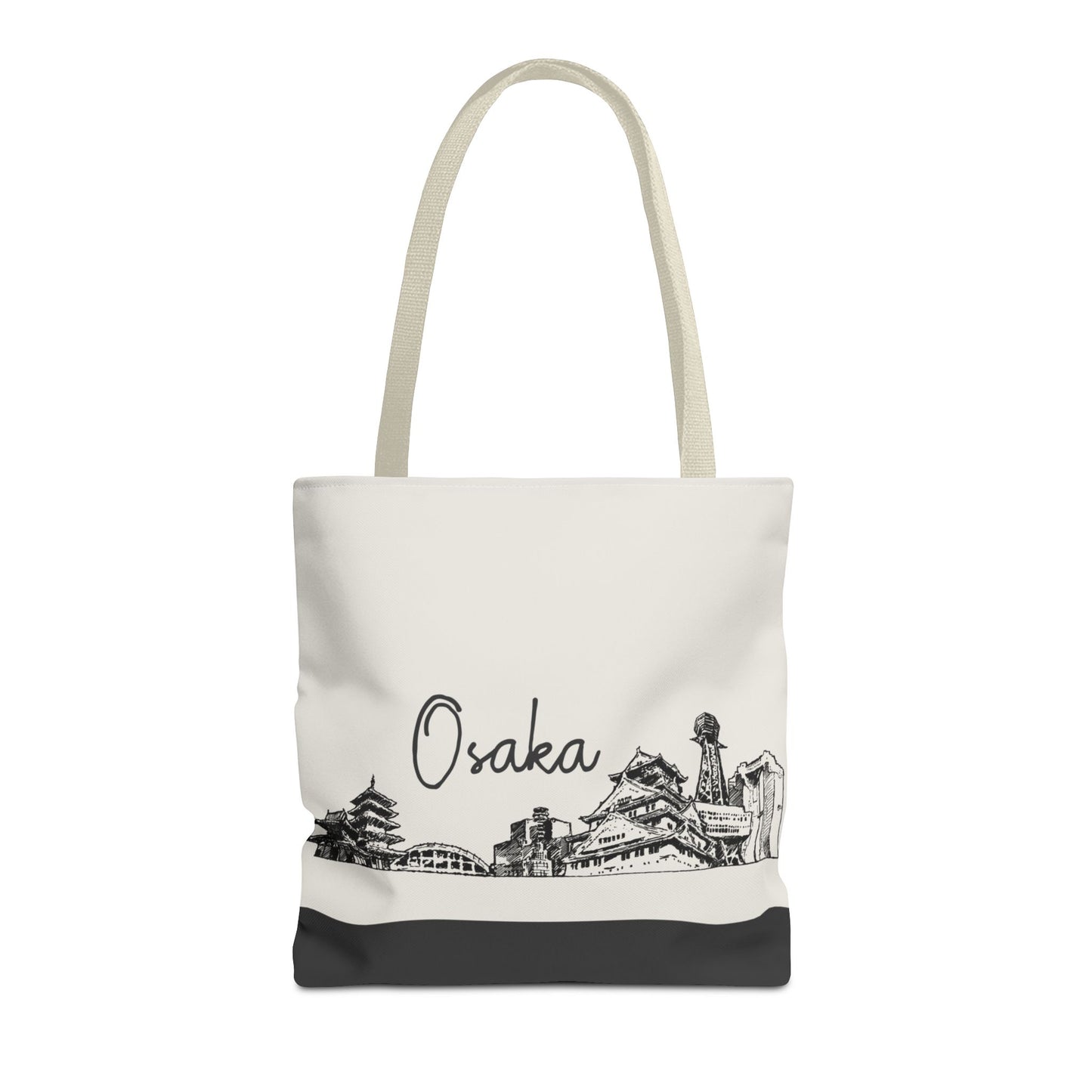 Osaka Travel Tote Bag – Lightweight Wanderlight Tote, Skyline Design, Durable Everyday Adventure Bag
