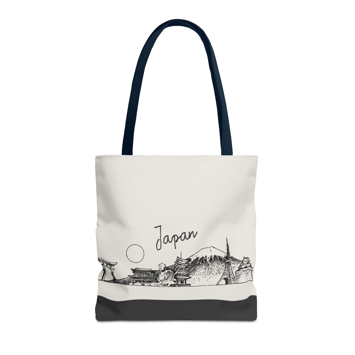 Japan Travel Tote Bag – Lightweight Wanderlight Tote, Skyline Design, Durable Everyday Adventure Bag