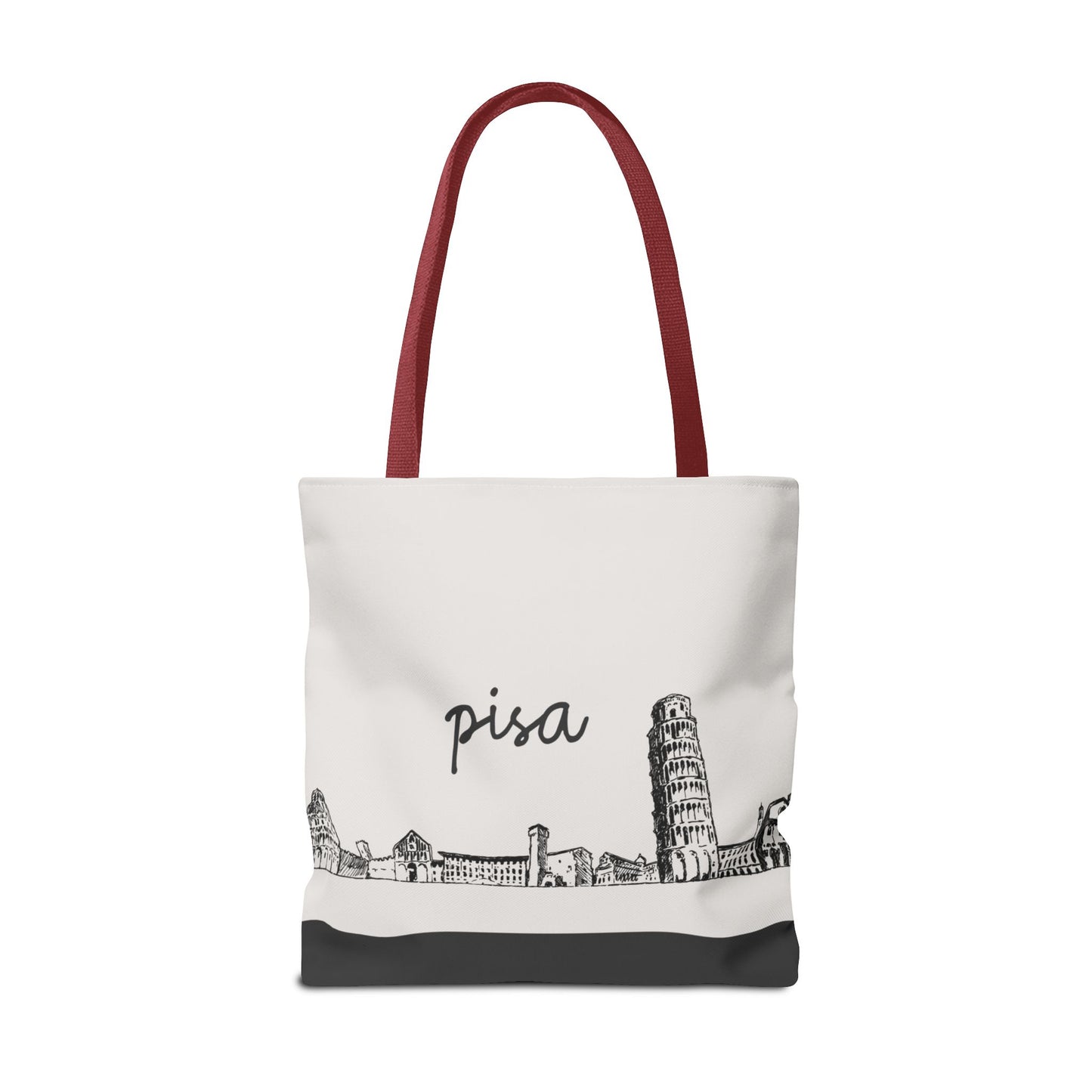 Pisa Travel Tote Bag – Lightweight Wanderlight Tote, Skyline Design, Durable Everyday Adventure Bag
