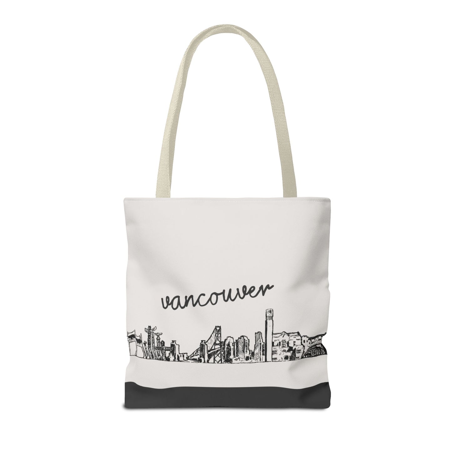Vancouver Travel Tote Bag – Lightweight Wanderlight Tote, Skyline Design, Durable Everyday Adventure Bag