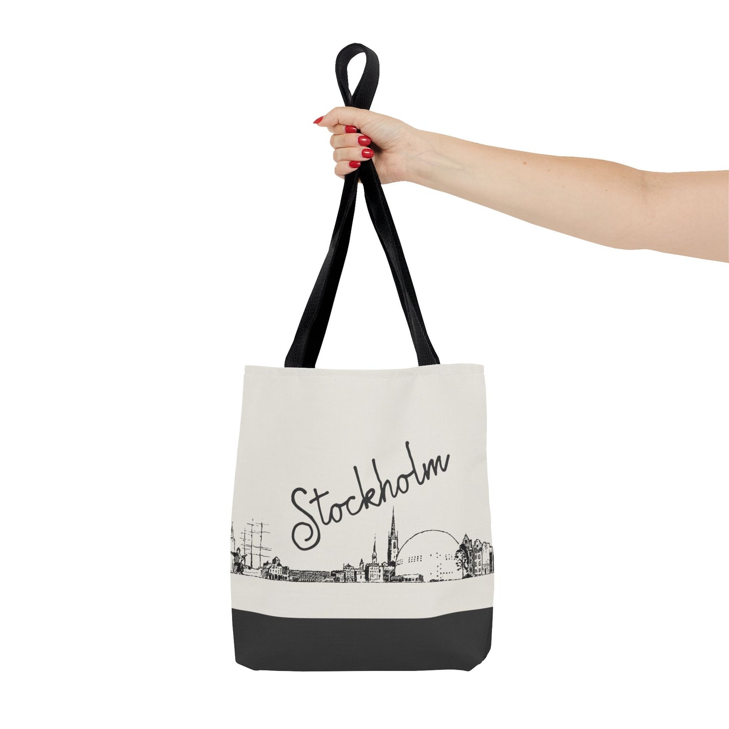 Stockholm Travel Tote Bag – Lightweight Wanderlight Tote, Skyline Design, Durable Everyday Adventure Bag