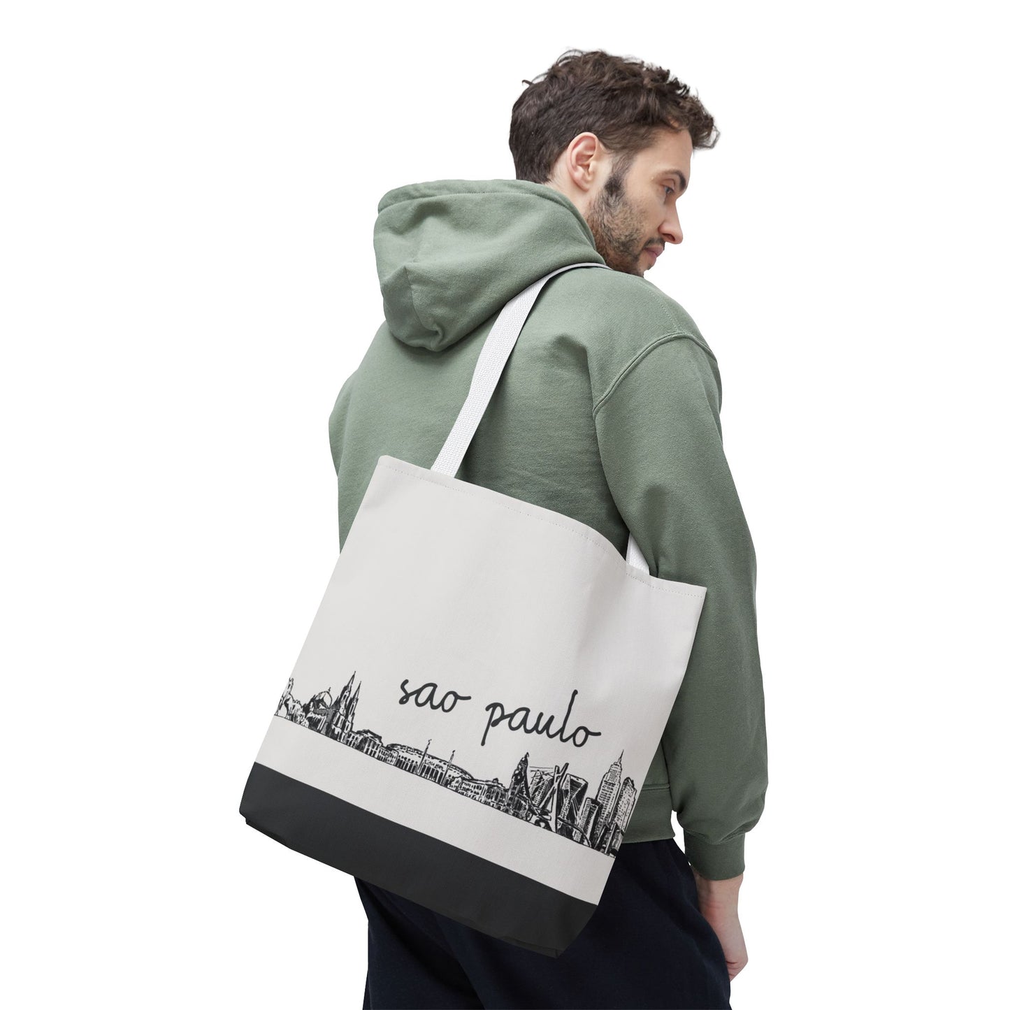 São Paulo Travel Tote Bag – Lightweight Wanderlight Tote, Skyline Design, Durable Everyday Adventure Bag