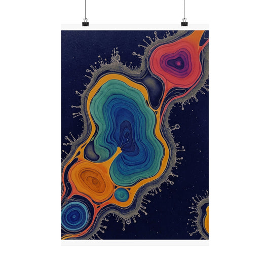 Chromatic Chromosomes Matte Vertical Posters