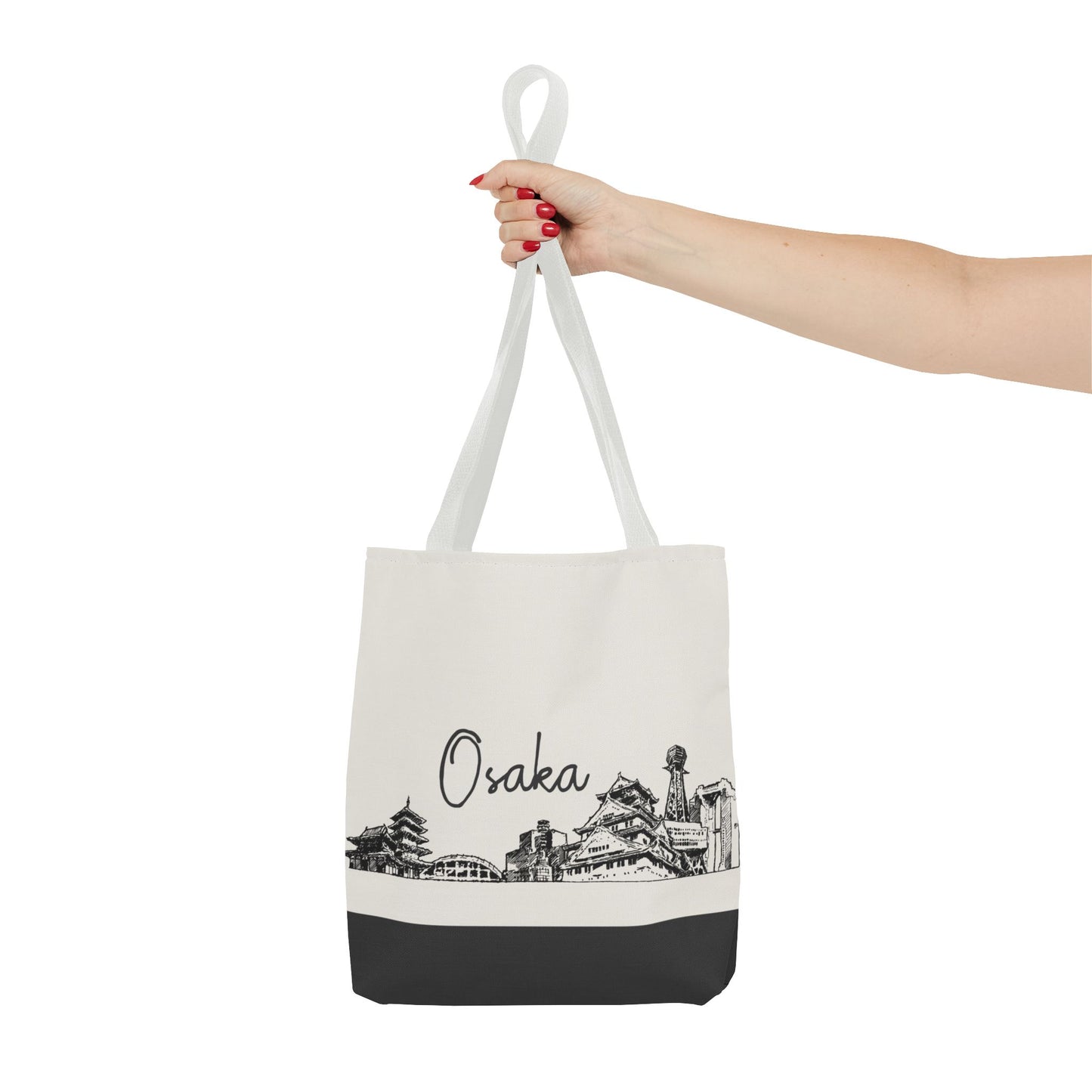 Osaka Travel Tote Bag – Lightweight Wanderlight Tote, Skyline Design, Durable Everyday Adventure Bag