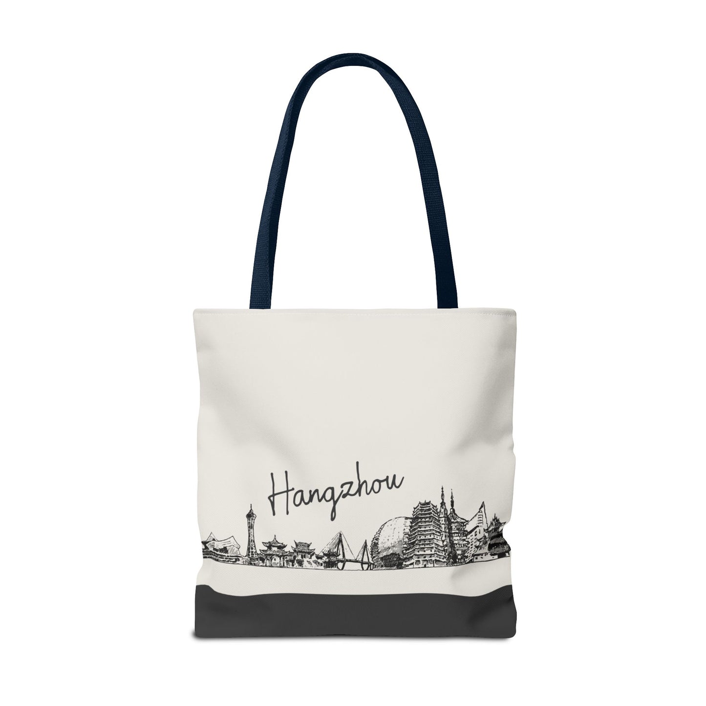 Hangzhou Travel Tote Bag – Lightweight Wanderlight Tote, Skyline Design, Durable Everyday Adventure Bag