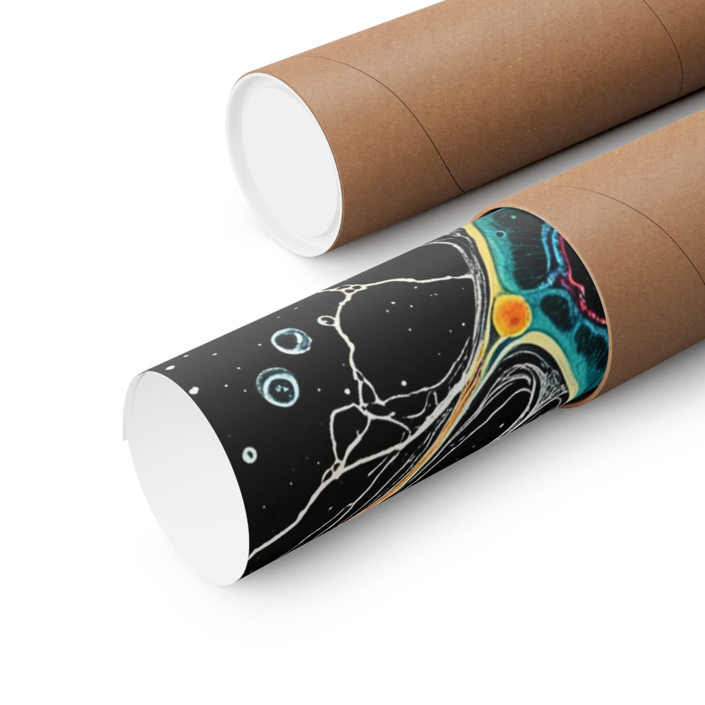 Neon Neurons Matte Vertical Posters