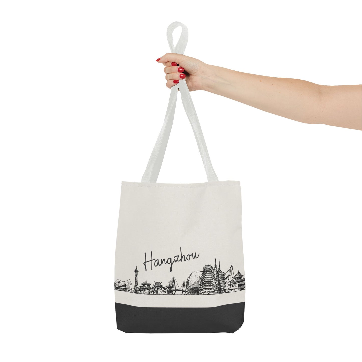 Hangzhou Travel Tote Bag – Lightweight Wanderlight Tote, Skyline Design, Durable Everyday Adventure Bag