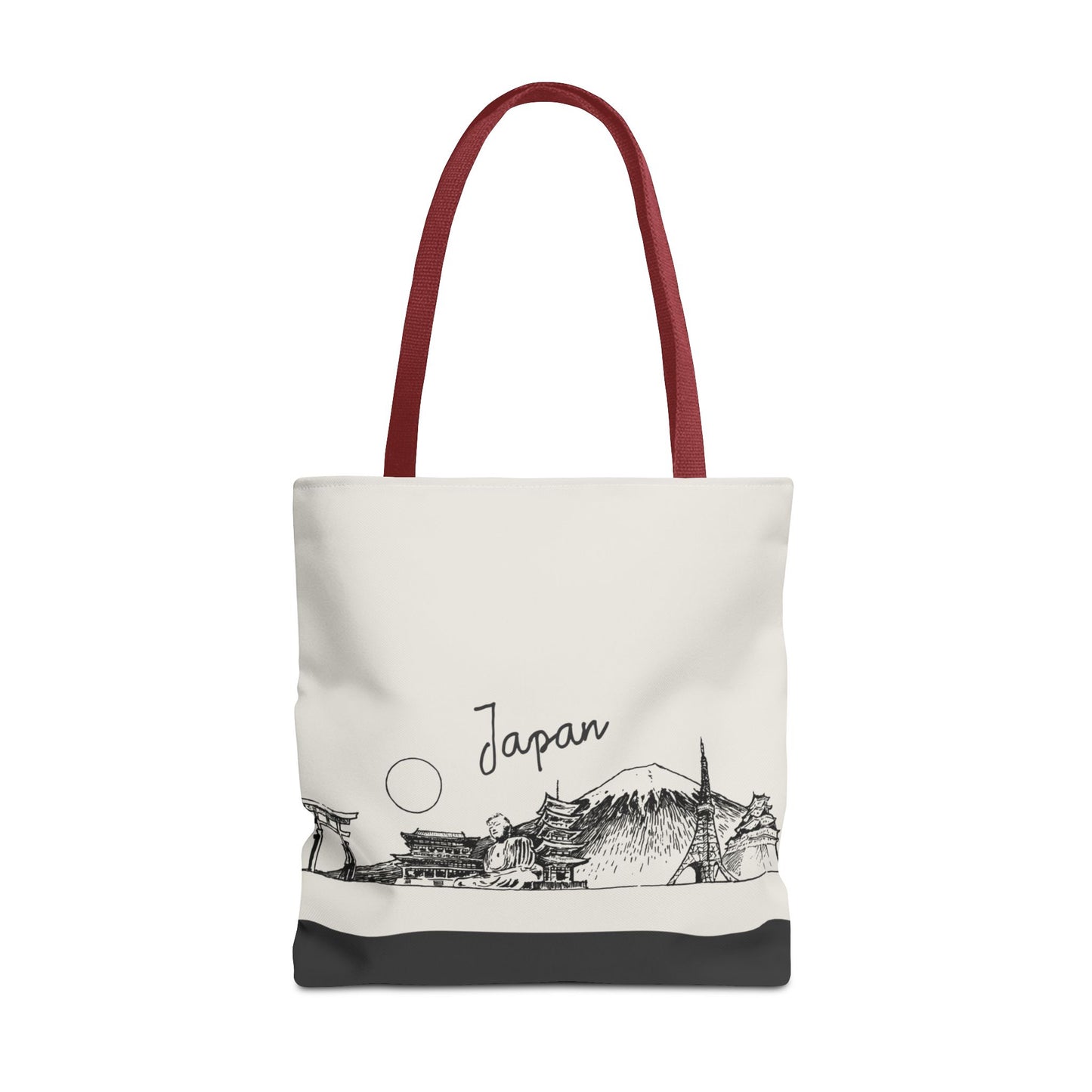 Japan Travel Tote Bag – Lightweight Wanderlight Tote, Skyline Design, Durable Everyday Adventure Bag