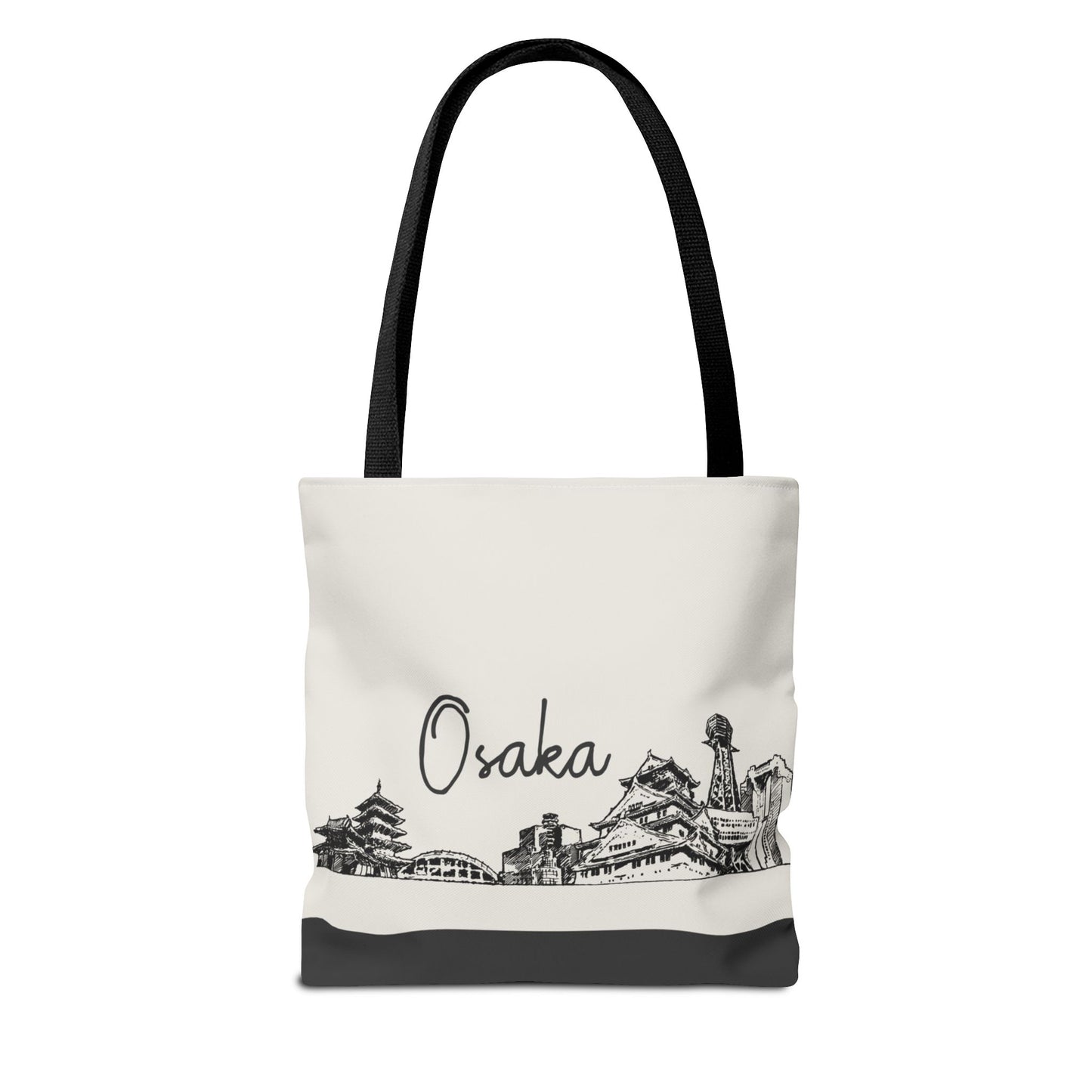 Osaka Travel Tote Bag – Lightweight Wanderlight Tote, Skyline Design, Durable Everyday Adventure Bag