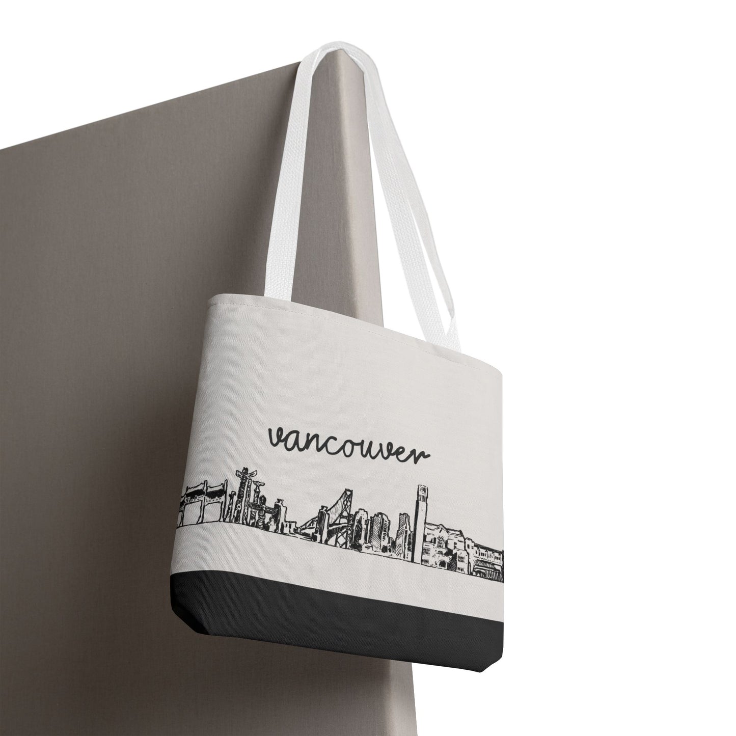 Vancouver Travel Tote Bag – Lightweight Wanderlight Tote, Skyline Design, Durable Everyday Adventure Bag