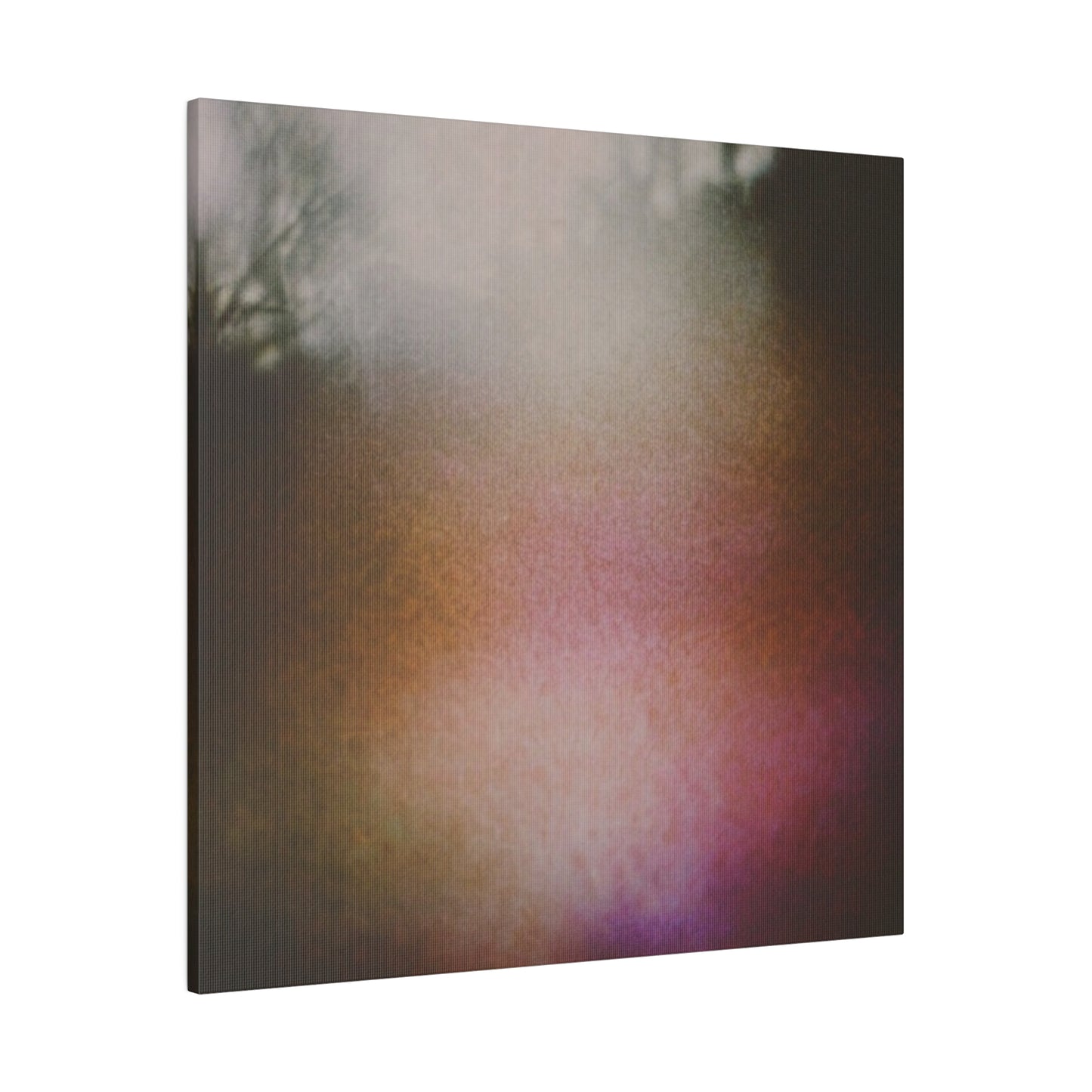 Muted Neon Ethereal Abstract Meadow Dreamscape Wall Art on Matte Canvas