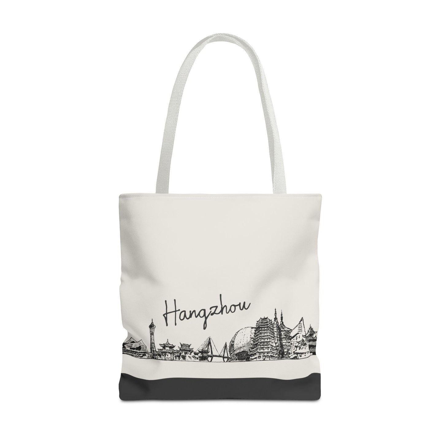 Hangzhou Travel Tote Bag – Lightweight Wanderlight Tote, Skyline Design, Durable Everyday Adventure Bag