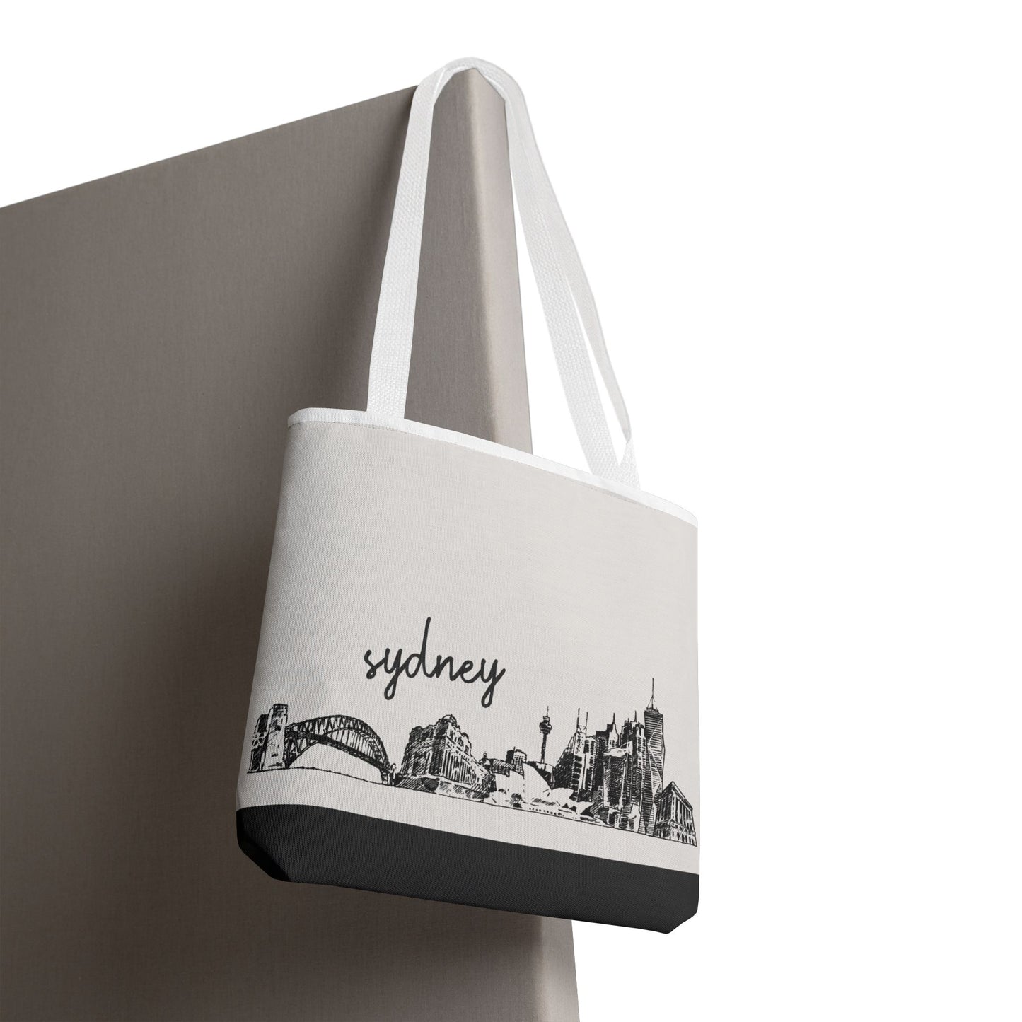 Sydney Travel Tote Bag – Lightweight Wanderlight Tote, Skyline Design, Durable Everyday Adventure Bag