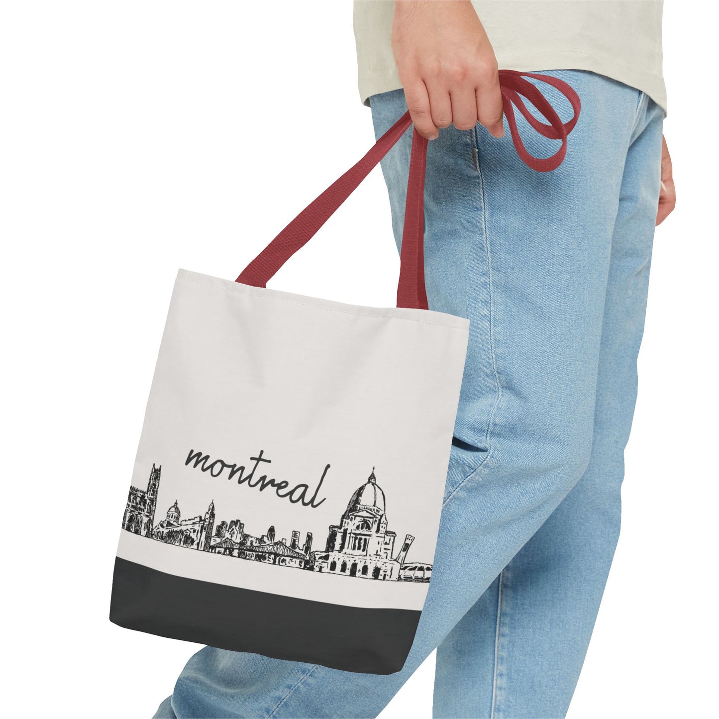 Montreal Travel Tote Bag – Lightweight Wanderlight Tote, Skyline Design, Durable Everyday Adventure Bag