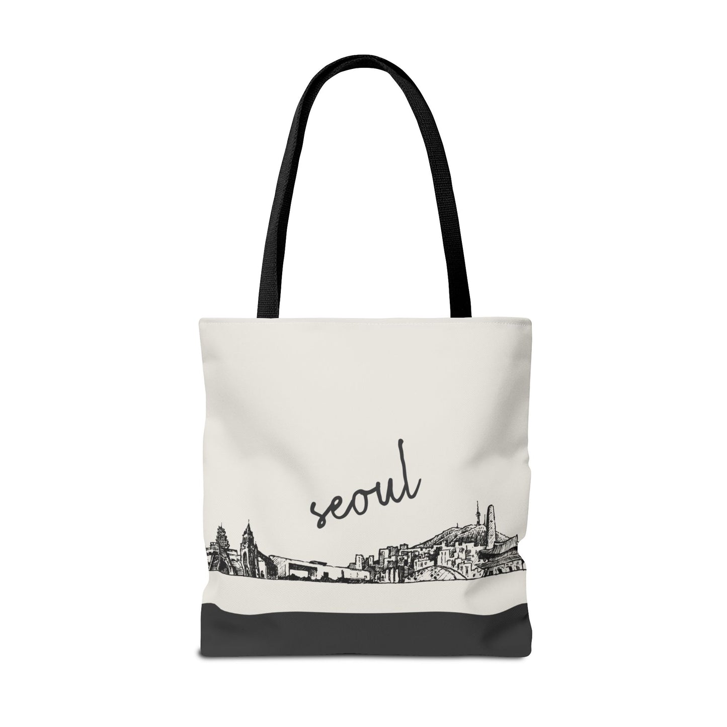 Seoul Travel Tote Bag – Lightweight Wanderlight Tote, Skyline Design, Durable Everyday Adventure Bag