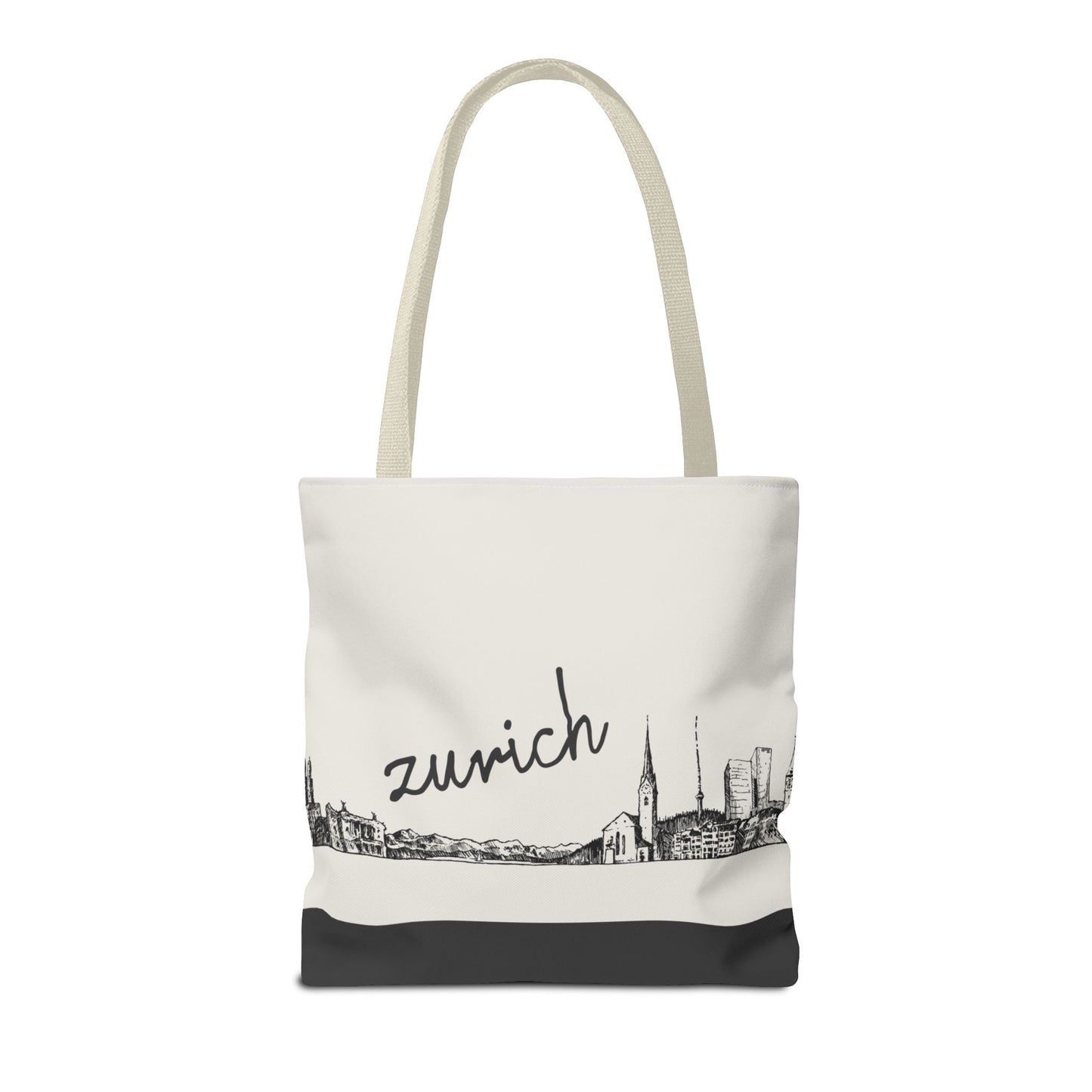 Zurich Travel Tote Bag – Lightweight Wanderlight Tote, Skyline Design, Durable Everyday Adventure Bag