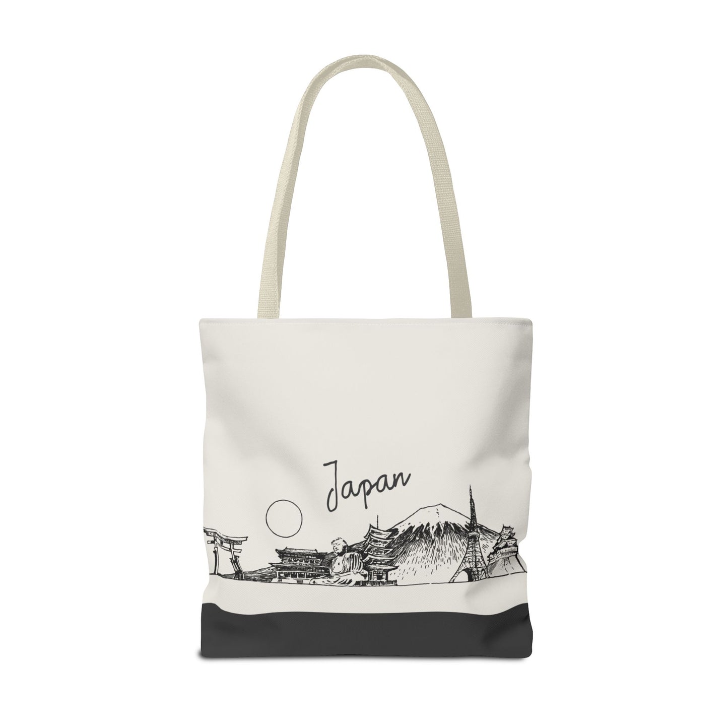 Japan Travel Tote Bag – Lightweight Wanderlight Tote, Skyline Design, Durable Everyday Adventure Bag