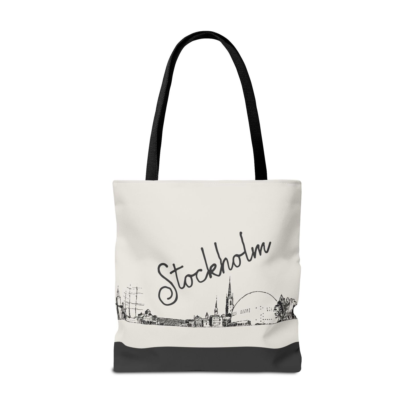 Stockholm Travel Tote Bag – Lightweight Wanderlight Tote, Skyline Design, Durable Everyday Adventure Bag