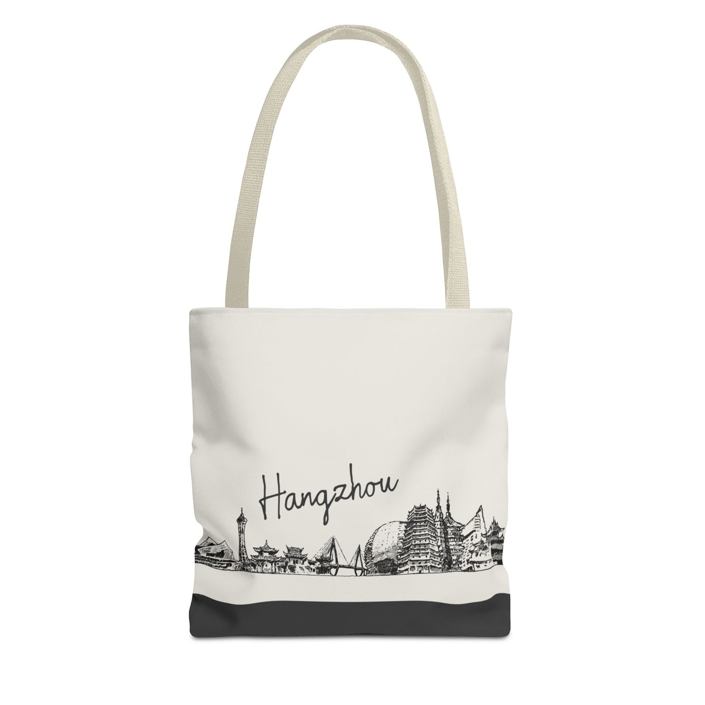 Hangzhou Travel Tote Bag – Lightweight Wanderlight Tote, Skyline Design, Durable Everyday Adventure Bag
